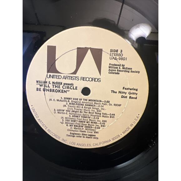 Nitty Gritty Dirt Band WILL THE CIRCLE BE UNBROKEN 3XLP 1977 ULTRASONIC CLEAN EX - Picture 8 of 16